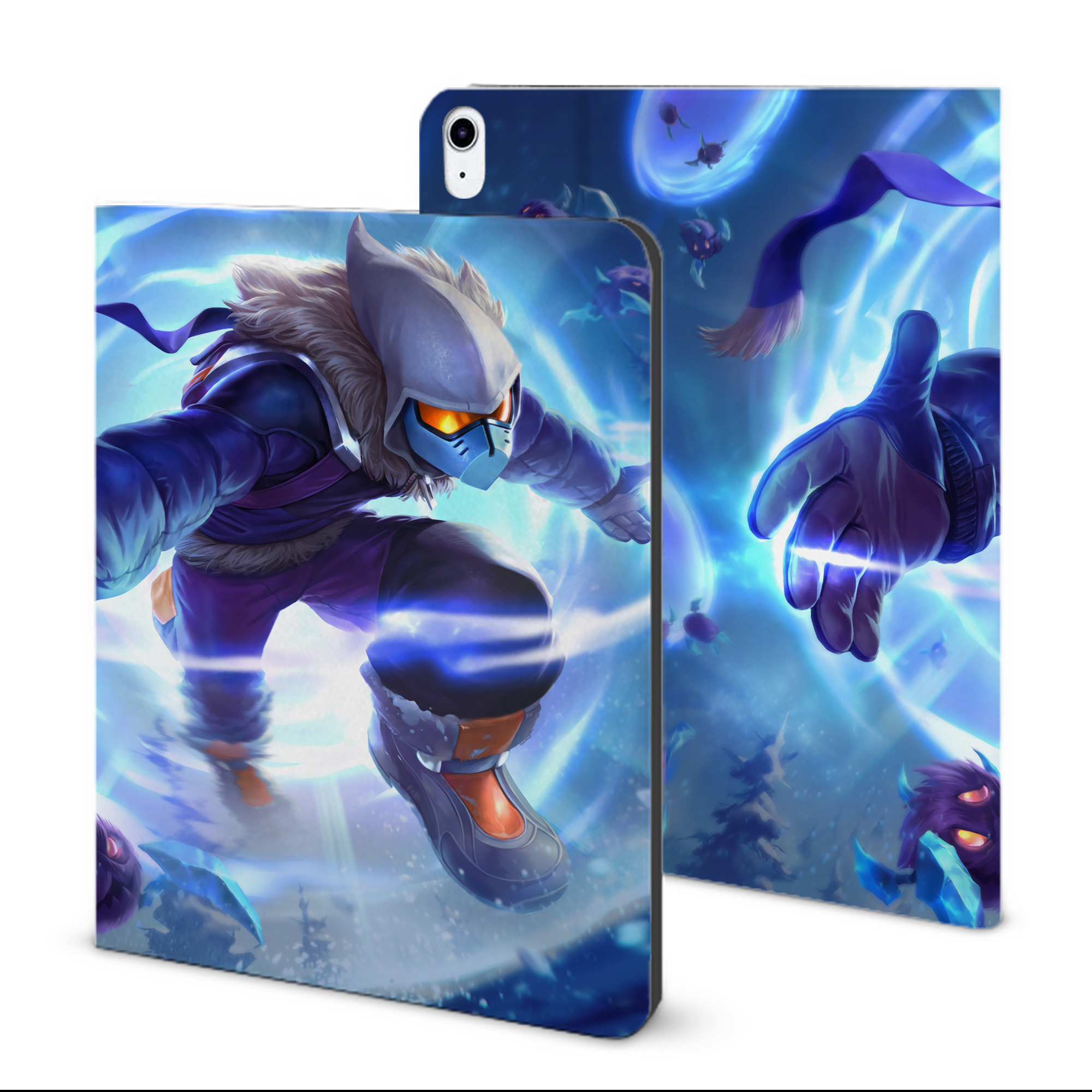 （画像用） リーグ・オブ・レジェンド League of Legends LOL IPad ケース ブック型 PUレザー TPU 耐衝撃 軽量 薄型 ペン収納なし 全面保護 IPad 各モデル対応